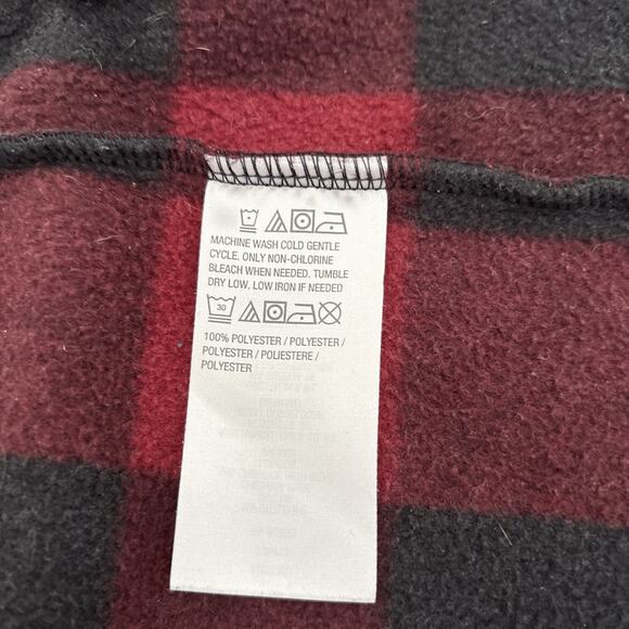 Denim & Co Buffalo Plaid Fleece S - Picture 7 of 12